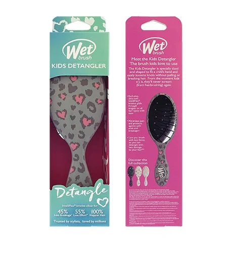 Kids Detangler brosse à cheveux Leopard
