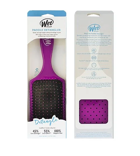 Paddle Detangler brosse à cheveux Purple