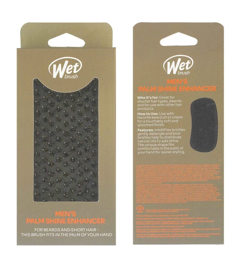 Shine Enhancer Mens brosse à cheveux Palm