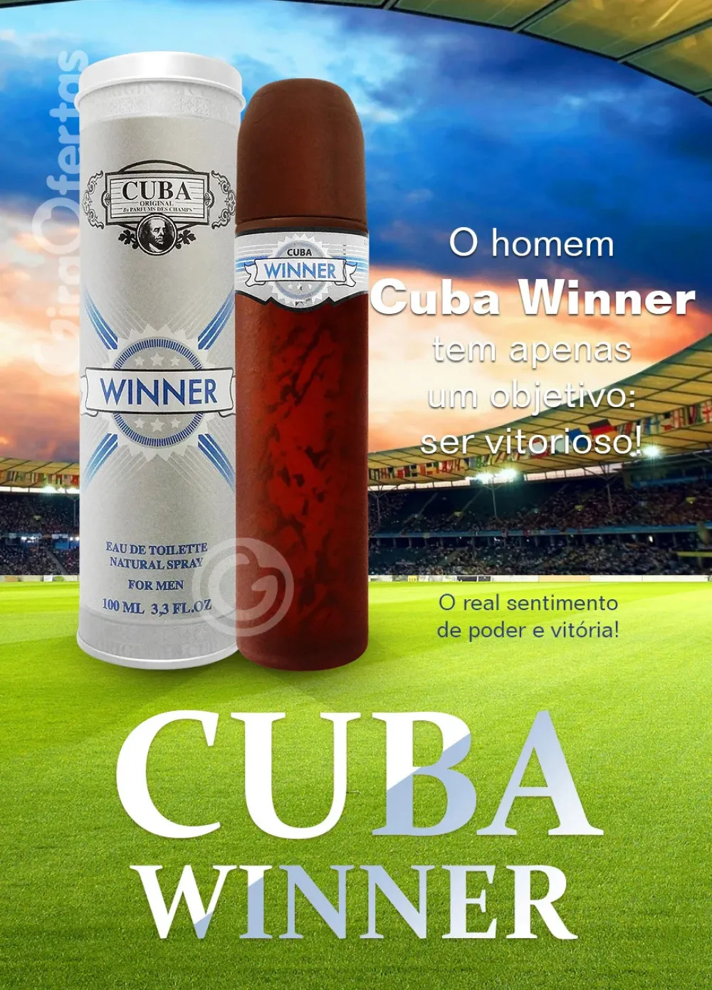 Winner eau de toilette voor heren 100 ml