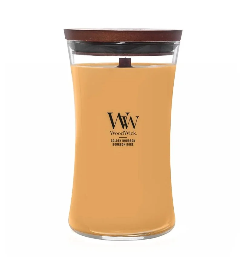 Golden Bourbon bougie parfumée à mèche en bois 609,5 g