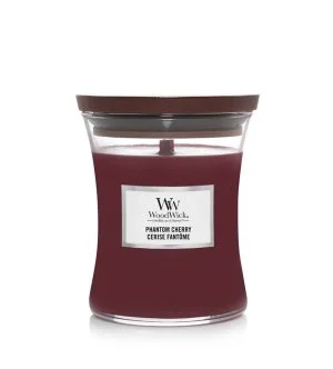 WoodWick Phantom Cherry bougie parfumée avec mèche en bois 275 g