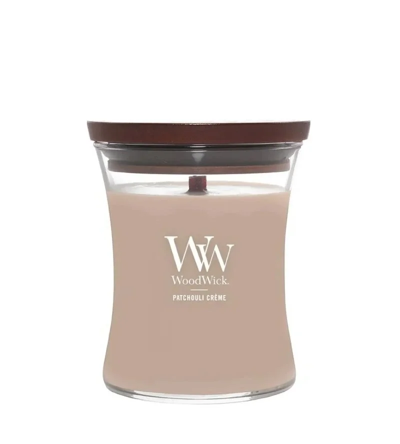 Patchouli Créme bougie parfumée à mèche en bois 275 g