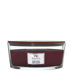 WoodWick Dark Cherry Bougie parfumée à mèche en bois 453,6 g