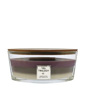 WoodWick Trilogy Amethyst Sky bougie parfumée avec mèche en bois 453,6 g