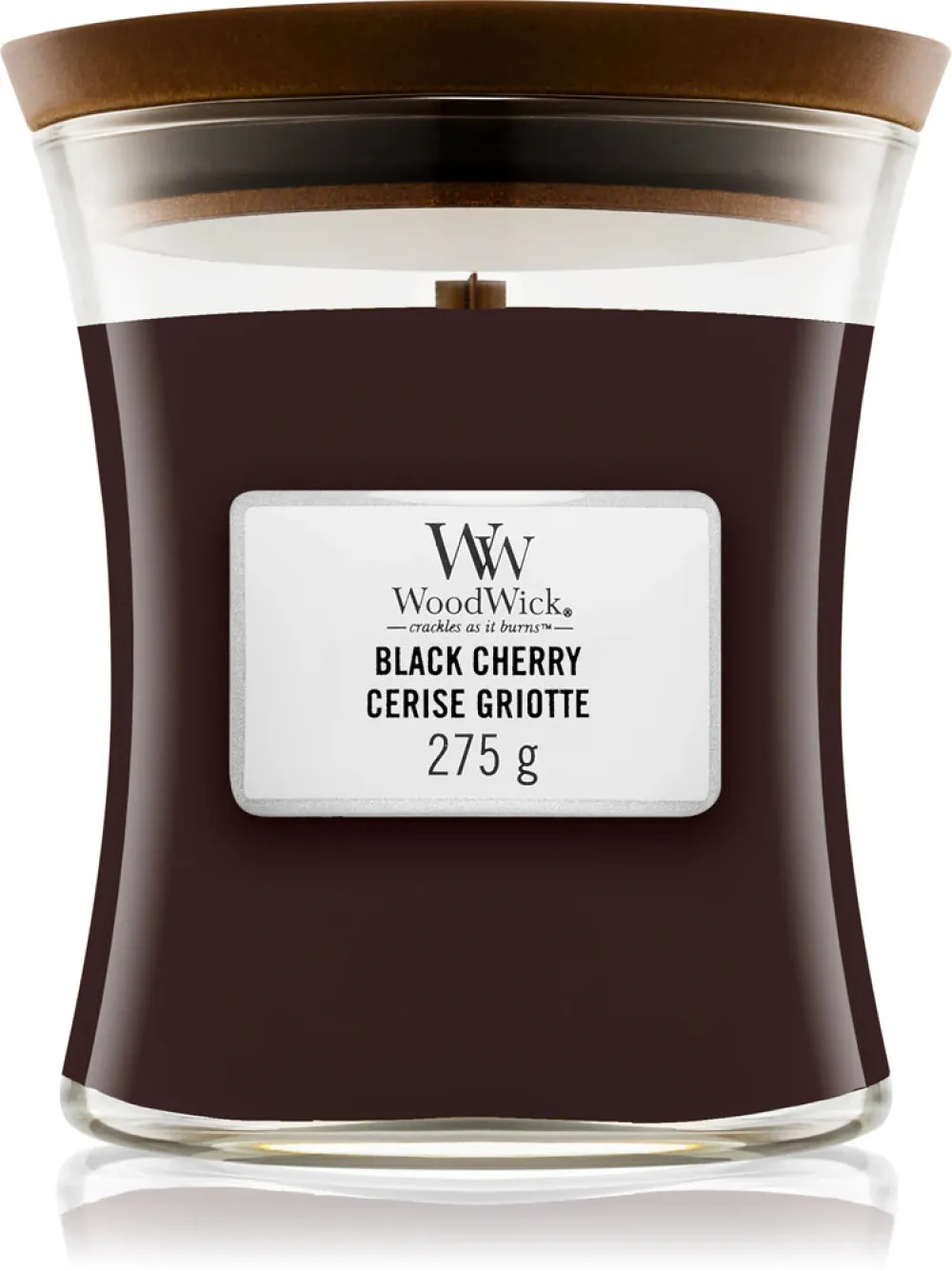 Black Cherry geurkaars met houten lont 275 g