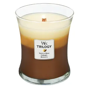 Bougie parfumée WoodWick Café Sweets avec mèche en bois pour femmes