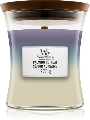 WoodWick Calming Retreat geurkaars met houten lont voor vrouwen