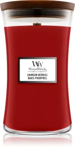 Crimson Berries geurkaars met houten lont 275 g