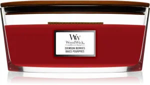 WoodWick Crimson Berries geurkaars met houten lont 453,6 g