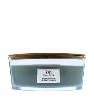 Bougie parfumée WoodWick Evergreen Cashmere avec mèche en bois 453,6 g