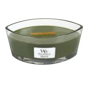 Bougie parfumée WoodWick Frasier Fir avec mèche en bois pour femmes