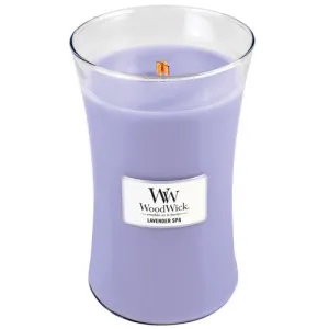 Bougie parfumée WoodWick Lavender Spa avec mèche en bois 609,5 g