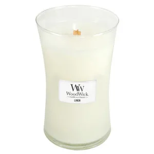 Bougie parfumée WoodWick Linen avec mèche en bois 609,5 g