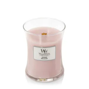 Bougie parfumée WoodWick Rosewood avec une mèche en bois pour hommes