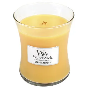 Bougie parfumée WoodWick Seaside Mimosa avec mèche en bois 275 g