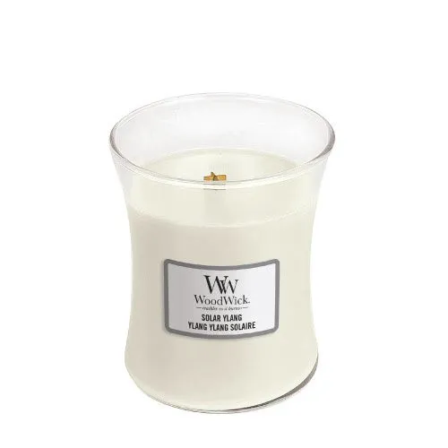 Bougie parfumée WoodWick Solar Ylang avec mèche en bois 275 g