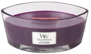 Bougie parfumée WoodWick Spiced Blackberry avec mèche en bois 453,6 g