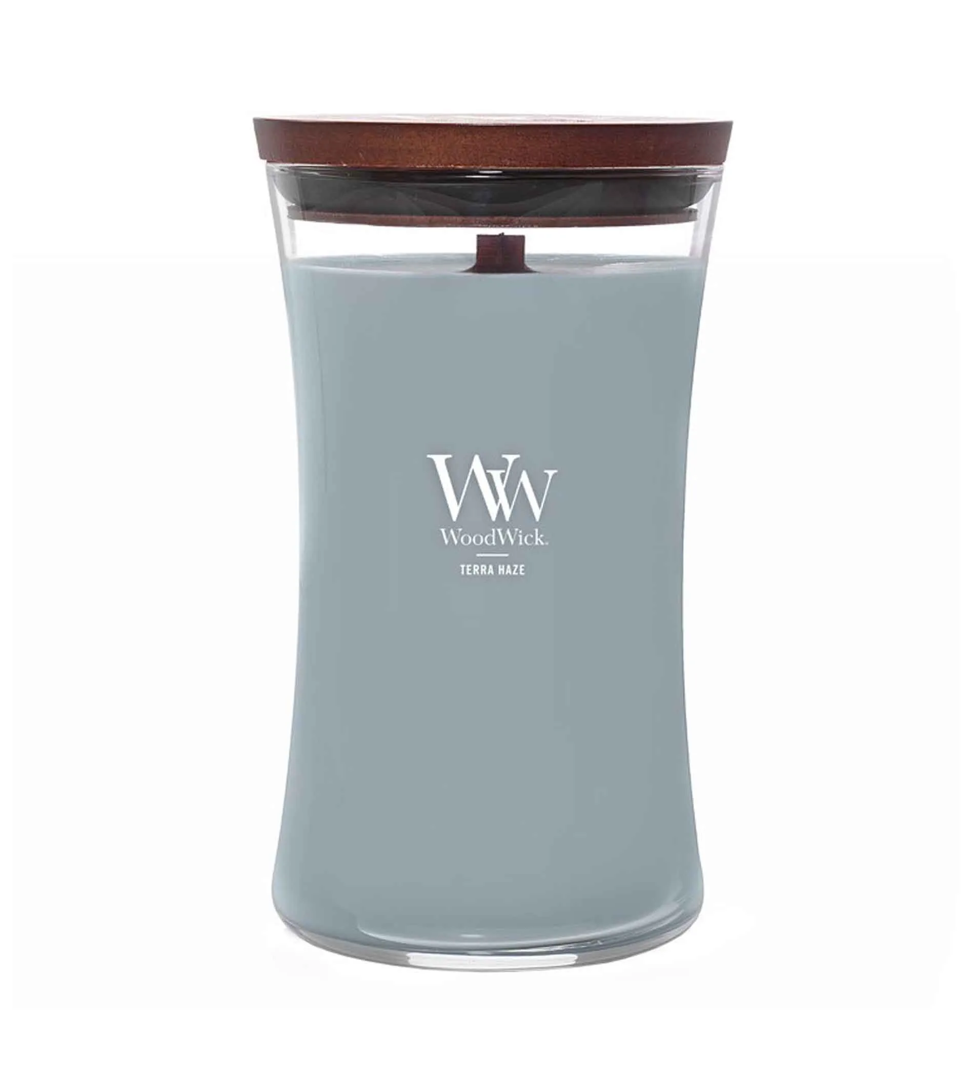 Bougie parfumée WoodWick Terra Haze avec mèche en bois 609,5 g