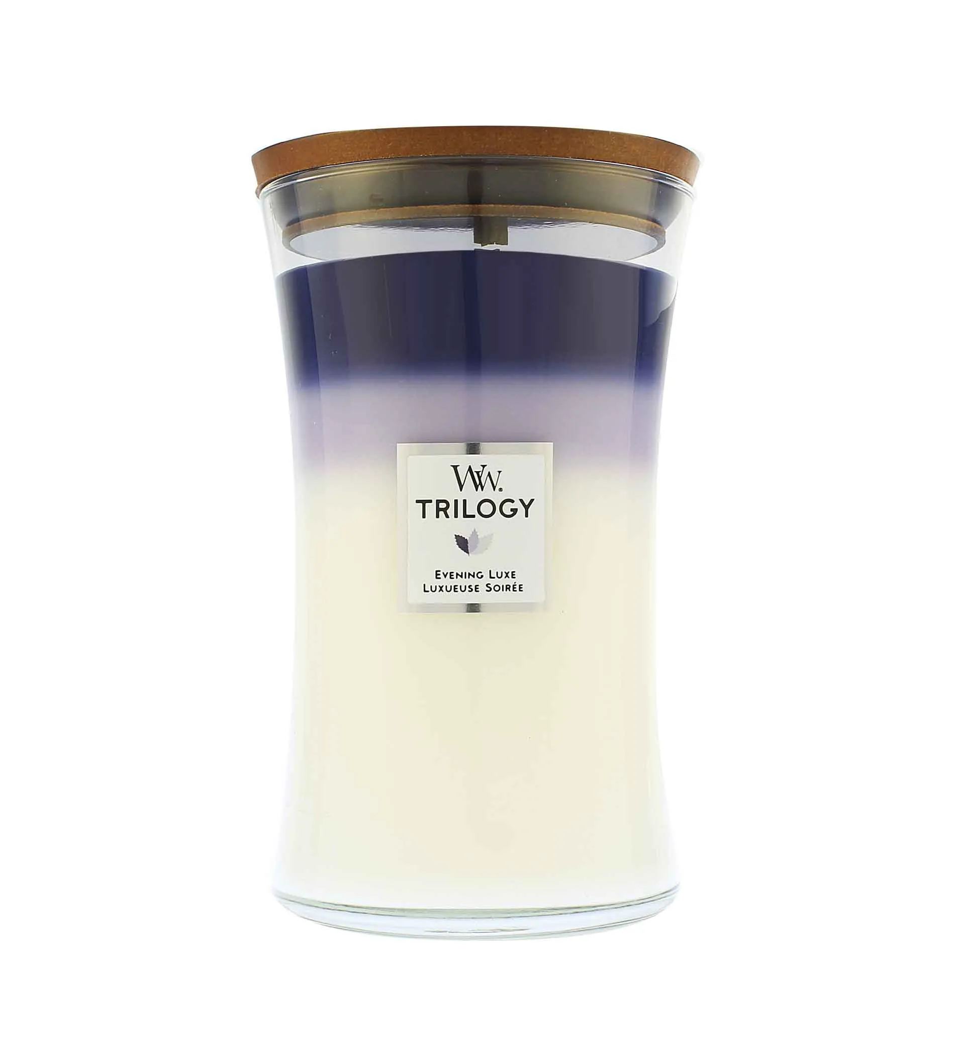WoodWick Trilogy Evening Luxe bougie parfumée avec mèche en bois 609 g