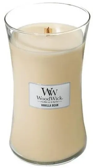 Bougie parfumée WoodWick Vanilla Bean avec mèche en bois 609,5 g