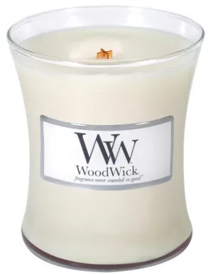 Bougie parfumée WoodWick Vanilla Bean avec mèche en bois pour femmes