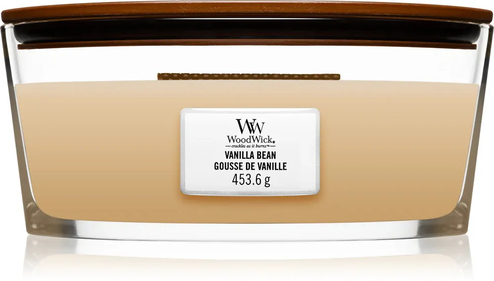 Vanilla Bean geurkaars met houten lont 453,6 g
