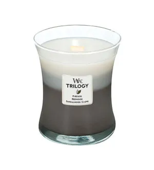 Bougie parfumée WoodWick Warm Woods avec mèche en bois 275 g