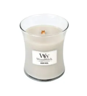 Bougie parfumée WoodWick Warm Wool avec mèche en bois pour femmes