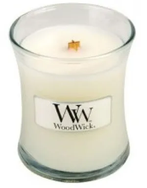 Bougie parfumée WoodWick White Tea & Jasmine avec une mèche en bois pour femmes