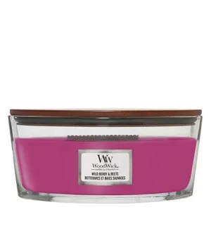 Bougie parfumée WoodWick Wild Berry & Beets avec mèche en bois 453,6 g