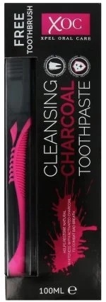 Charcoal dentifrice blanchissant au charbon actif + brosse à dents