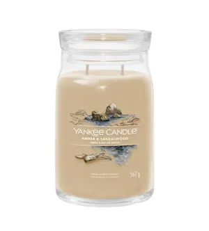 Yankee Candle Amber & Sandalwood signature grande bougie 567 g