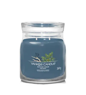 Bougie signature Yankee Candle Bayside Cedar moyenne 368 g