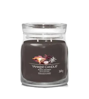 Bougie signature Yankee Candle Black Coconut moyenne 368 g