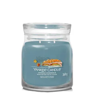 Bougie signature Yankee Candle Evening Riverwalk moyenne 368 g