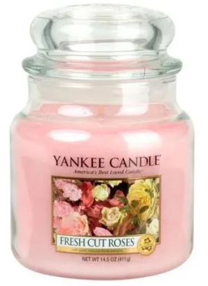 Bougie parfumée Yankee Candle Fresh Cut Roses 411 g
