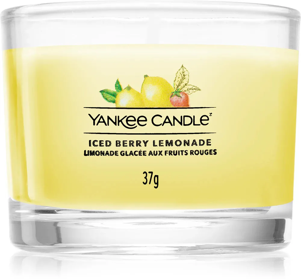 Iced Berry Lemonade votiefkaars in glas 37 g