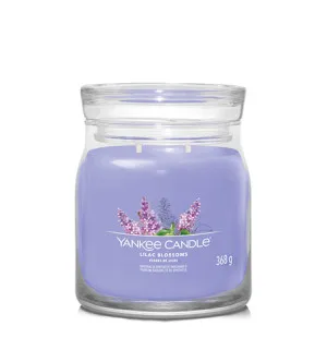 Bougie signature Yankee Candle Lilac Blossoms moyenne 368 g