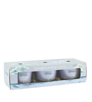 Bougie votive en verre Yankee Candle Ocean Air 3 x 37 g