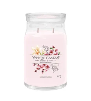 Bougie signature Yankee Candle Pink Cherry & Vanilla grande 567 g