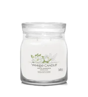 Bougie Signature Yankee Candle White Gardenia moyenne 368 g