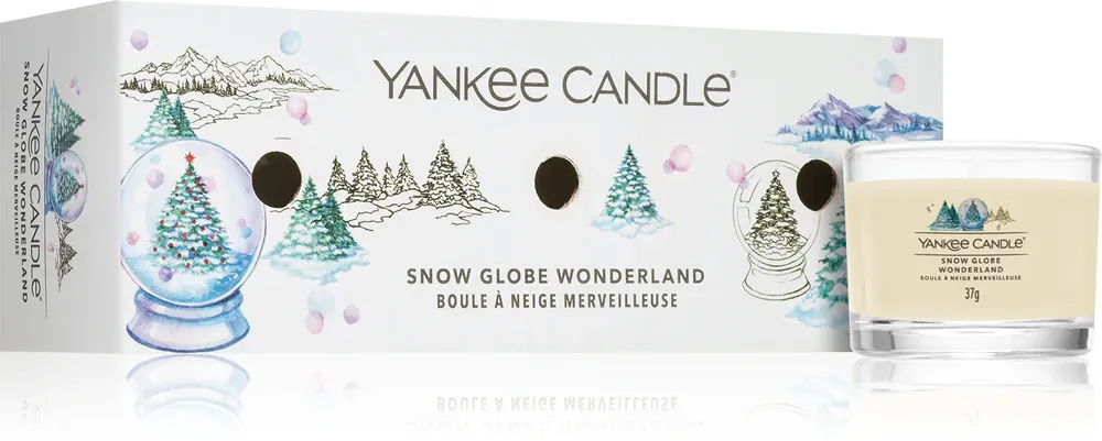 Snow Globe Wonderland votiefkaars in glas 3 x 37 g 3x37 g
