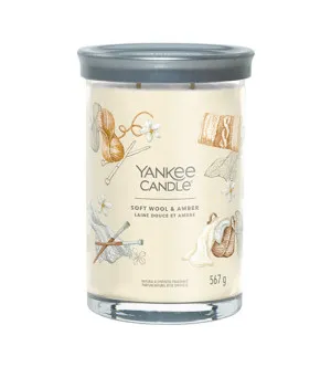 Yankee Candle Soft Wool & Amber signature tumbler grand 567 g