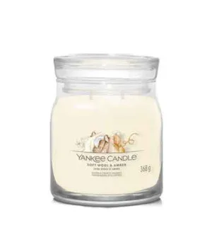 Yankee Candle Soft Wool & Amber bougie signature moyenne 368 g