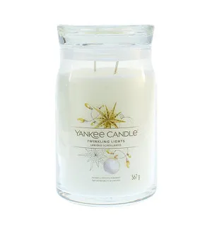 Bougie signature Yankee Candle Twinkling Lights grande 567 g