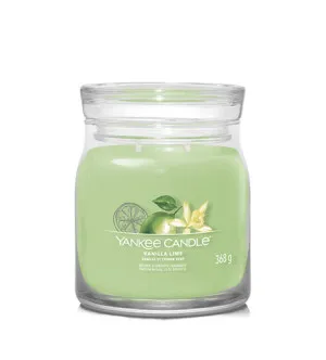 Bougie signature Yankee Candle Vanilla Lime moyenne 368 g