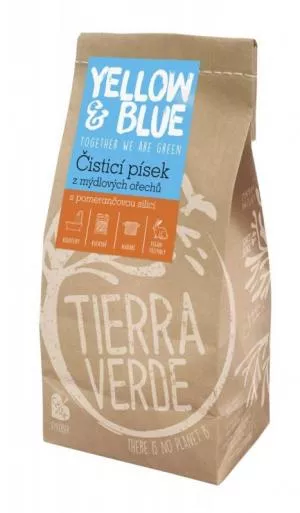 Tierra Verde Sable de nettoyage (sac de 1 kg) - avec orange