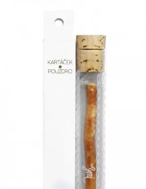Yoni Brosse à dents naturelle de Salvadora persica, avec étui en verre.