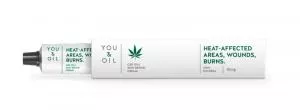 You & Oil Crème avec 5% de CBD - Peau brûlée et plaies mineures (10 ml)